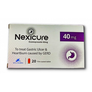NEXICURE 40 MG ( ESOMEPRAZOLE ) 20 FILM-COATED TABLETS
